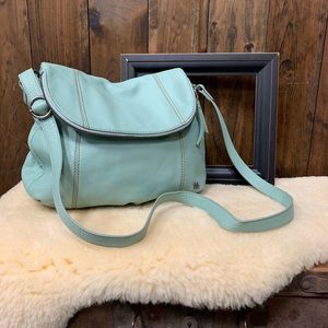 The Sak mint leather crossbody bag